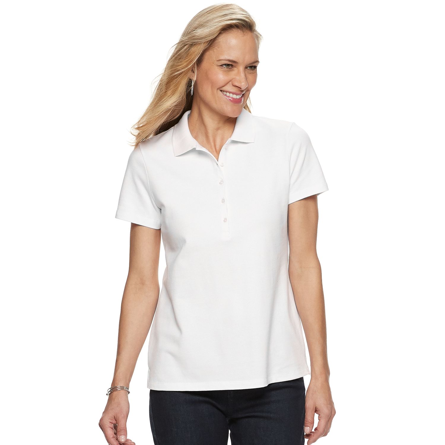 kohls white polo shirt