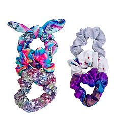 Sequin Unicorn & Chrome Scrunchie Set