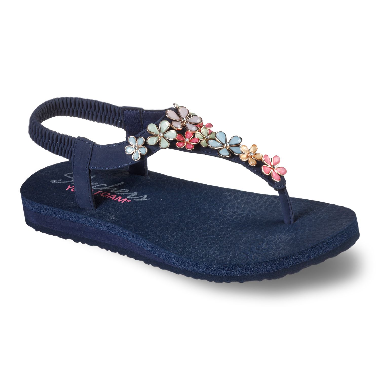 skechers navy sandals