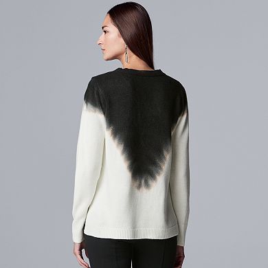 Women's Simply Vera Vera Wang Cozy Dip-Dye Sweater