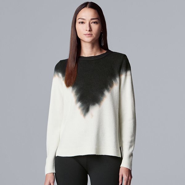 Women s Simply Vera Vera Wang Cozy Dip Dye Sweater