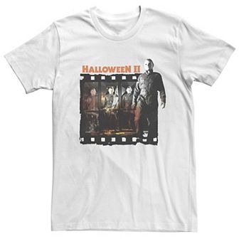Men's Halloween 2 Michael Myers Film Strip Collage Tee