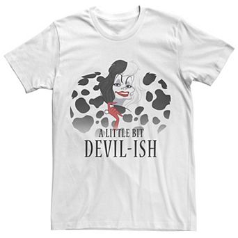 Disney's Cruella De Vil Men's A Little Bit Devil-Ish Tee