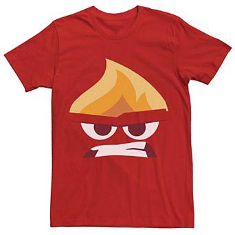 Disney's Inside Out Angry Big Face Costume Men's Tee
