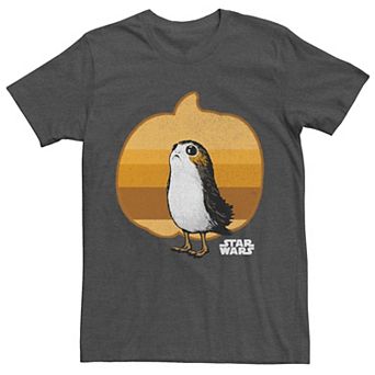 Men's Star Wars Porg Pumpkin Silhouette Tee