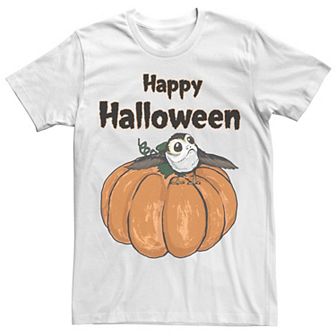 Men's Star Wars Happy Halloween Porg On A Pumpkin Tee