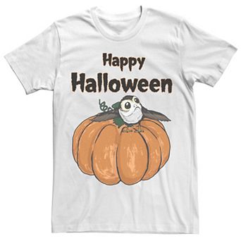 Men's Star Wars Happy Halloween Porg On A Pumpkin Tee