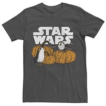 Men's Star Wars Pumpkin Patch Porg Group Shot Tee