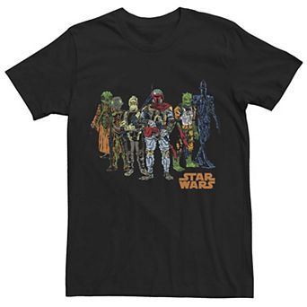 Men's Star Wars Bounty Hunter Colorful Sketch Tee