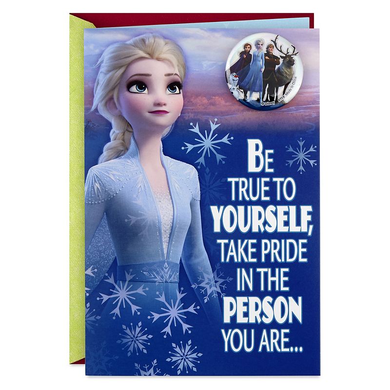 UPC 726528388382 product image for Hallmark Disney's Frozen Christmas Card with Removable Frozen Pin | upcitemdb.com