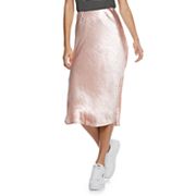 Mid length hotsell satin skirts kohls