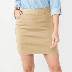 Khaki skirt near me best sale