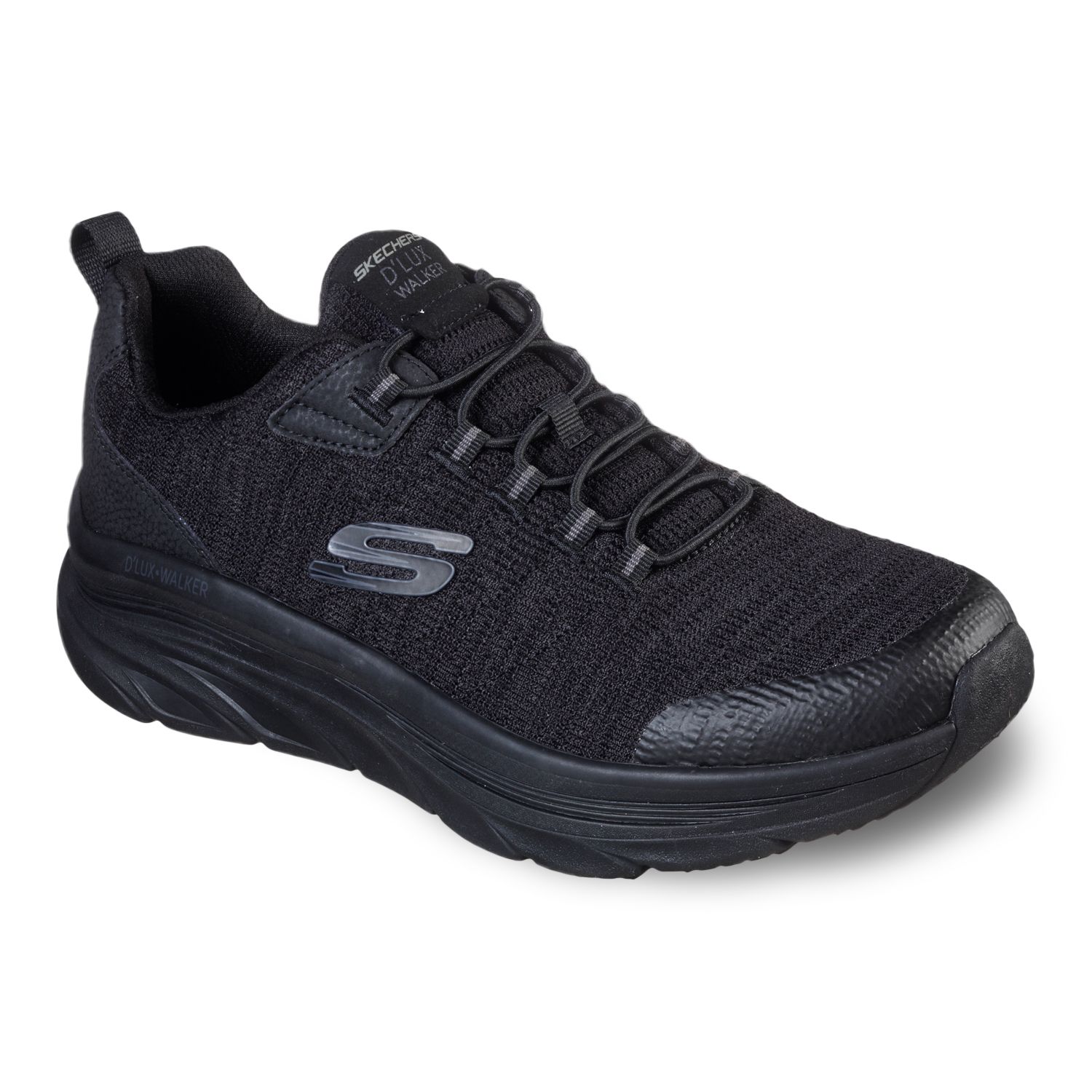 skechers shoes black mens