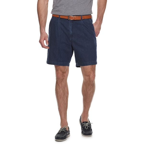 Big & Tall Croft & Barrow® Comfort Waist Pleated Flat Front Shorts
