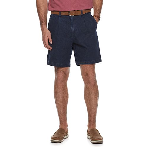 pleated front shorts