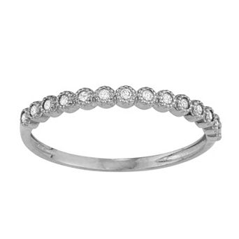 Tiara 10k Gold 1/7 Carat TW Diamond Band Ring