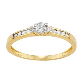 Tiara 10k Gold 1/5 Carat TW Diamond Band Ring