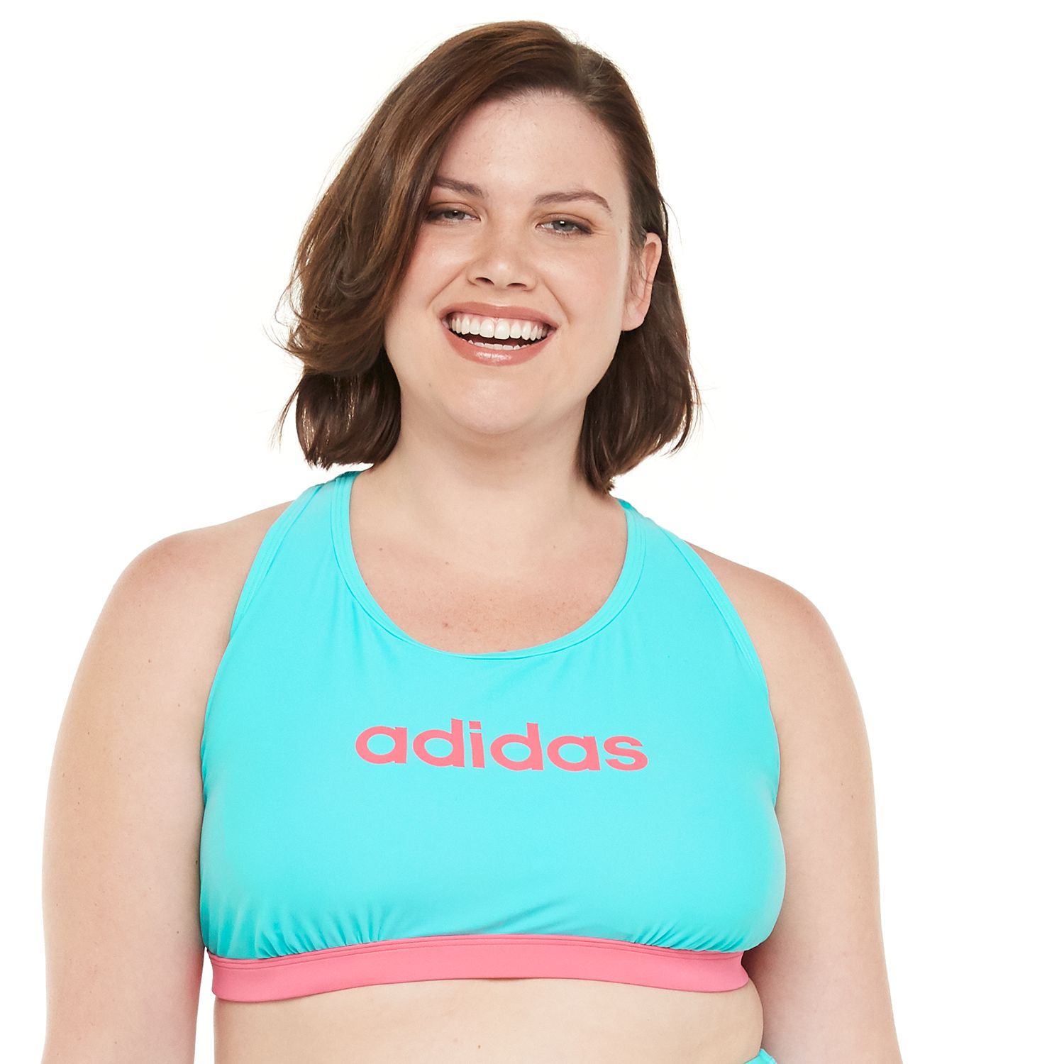 plus size racerback swim top