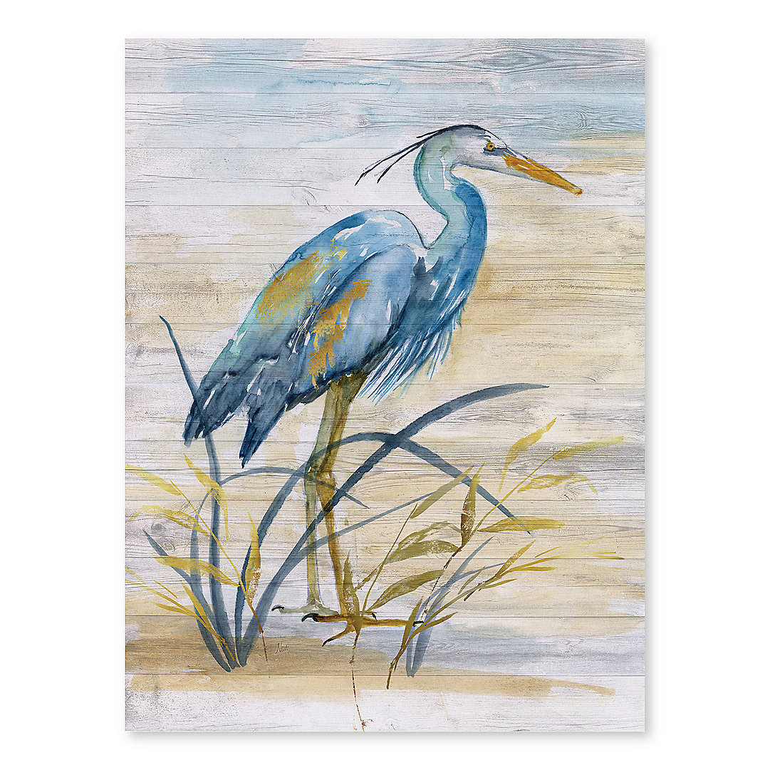 Artissimo Blue Heron Canvas Wall Art Kohls