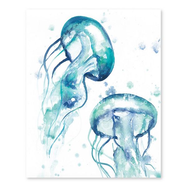 Artissimo Designs Jellyfish Printed Canvas