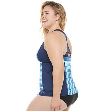 Plus Size Nike Racerback Tankini Top