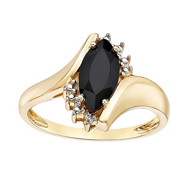 Kohls black onyx on sale ring