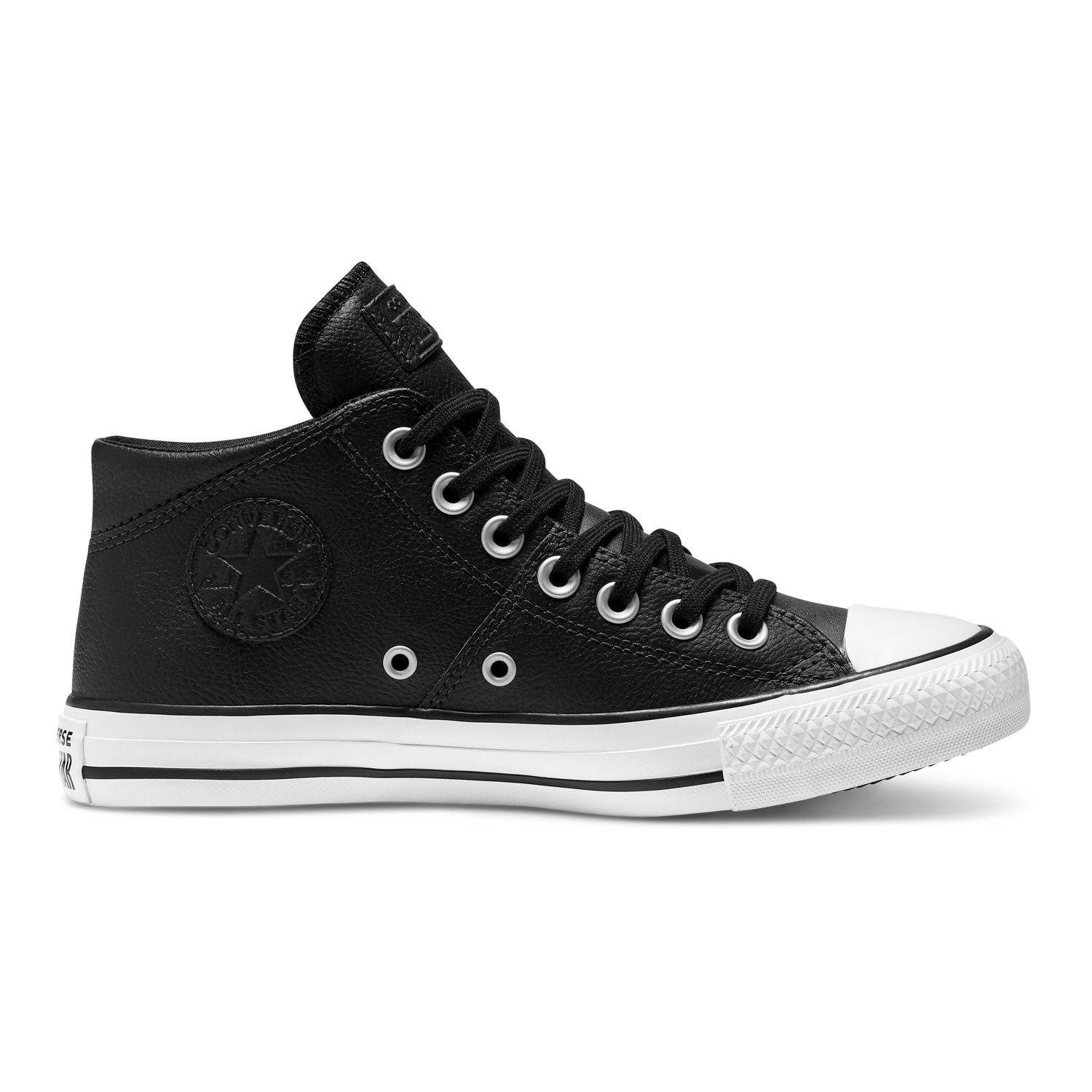 converse mid leather