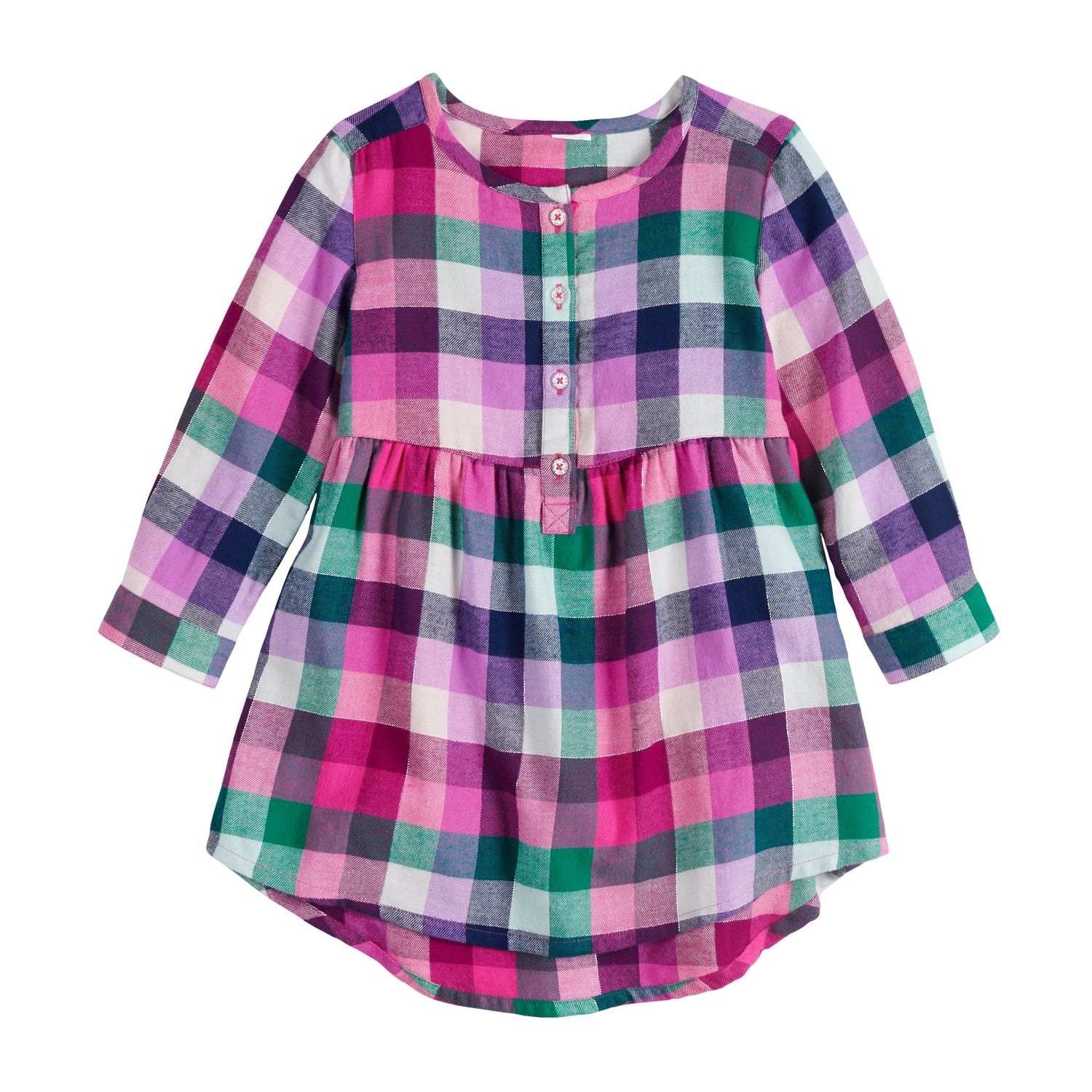 flannel girls dress