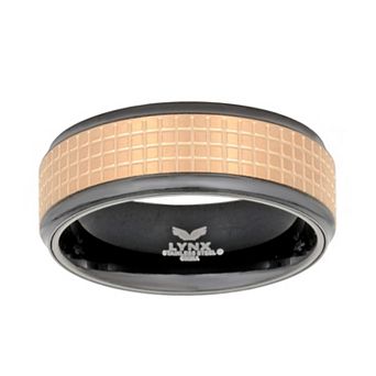 Men's LYNX Two Tone Stainless Steel Ring