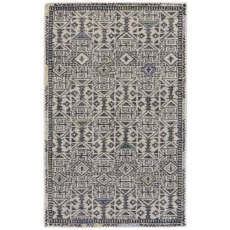 Weave & Wander Binada Rug, Black, 3.5X5.5 Ft