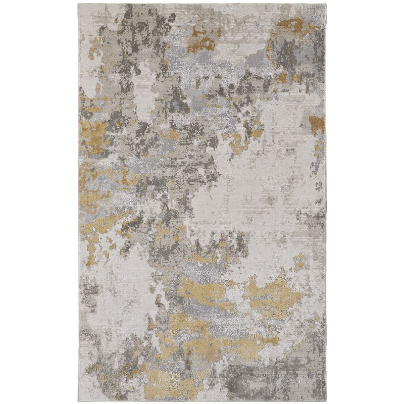 Weave & Wander Vanhorn Rug, Yellow, 5X8 Ft