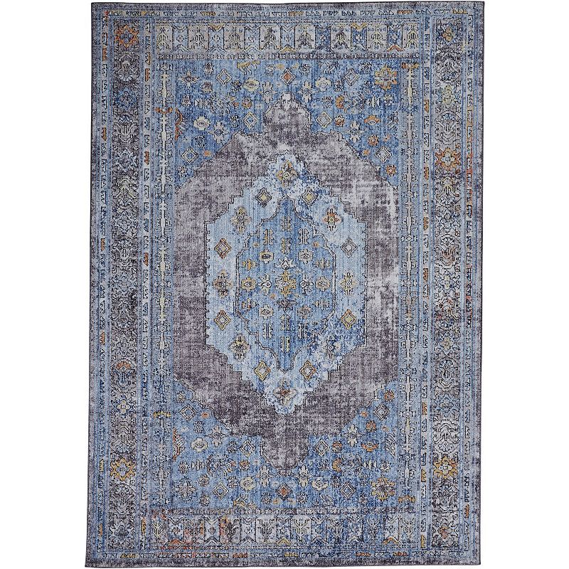 Weave & Wander Matana Rug, Blue, 4X6 Ft