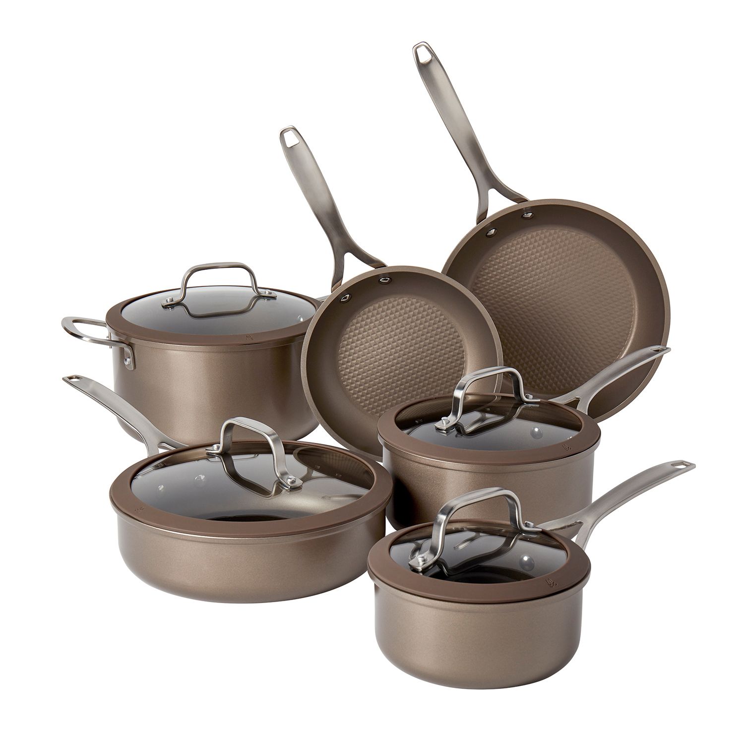 food network 10 pc textured titanium 