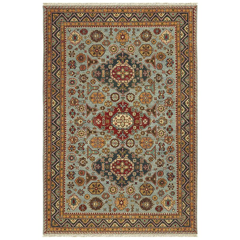 Tommy Bahama Angora Oriental Rug, Blue, 2.5X10 Ft