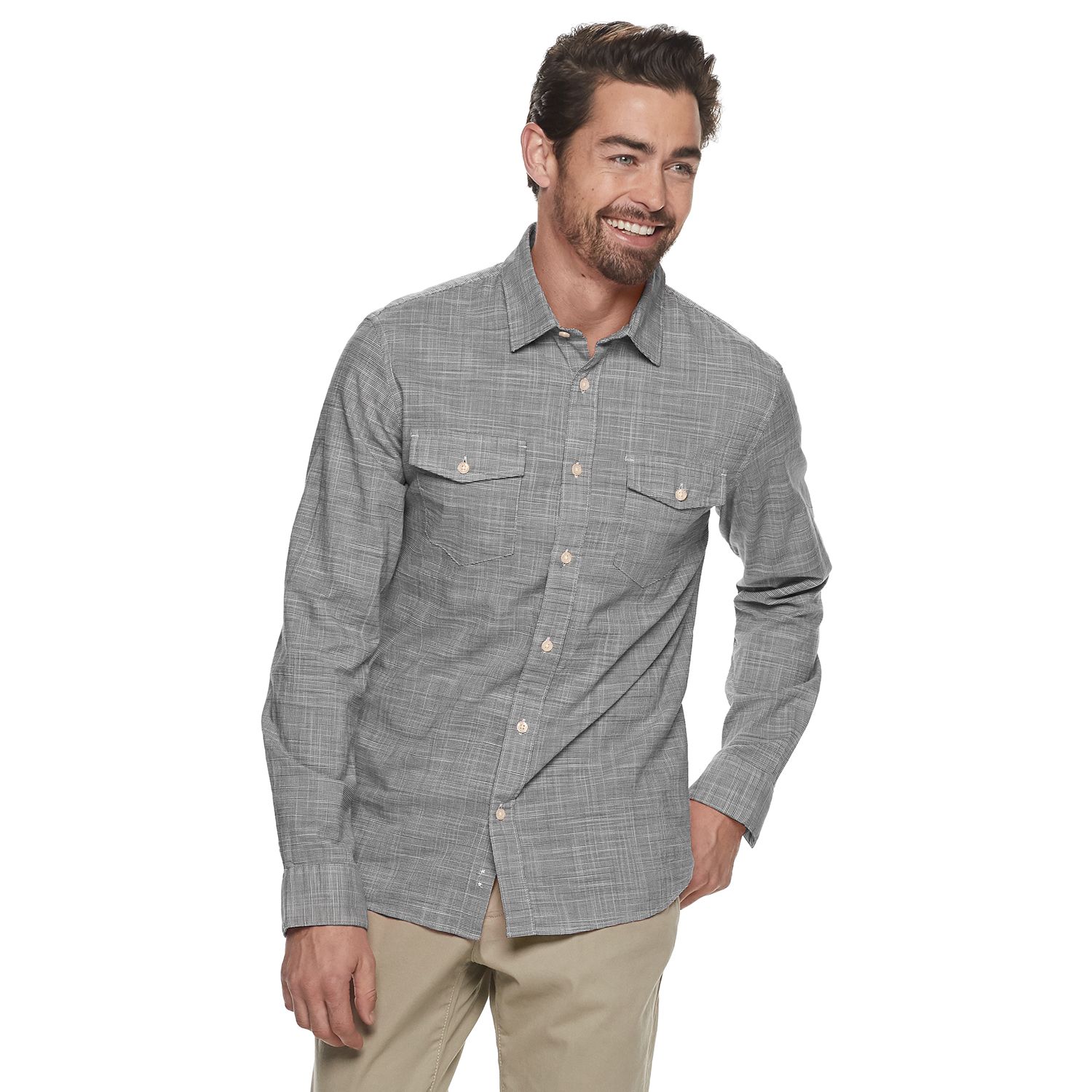 kohls mens denim shirts