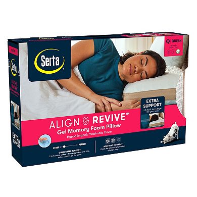 Serta Rest & Revive Gel Memory Foam Pillow