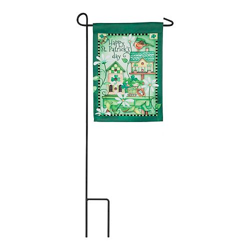 St. Patrick's Day Birdhouse Garden Flag