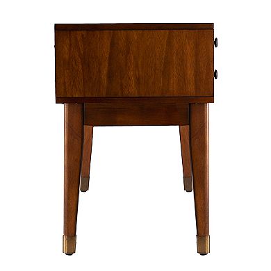 Southern Enterprises Rhoda Mid-century Modern Upholstered Storage Bench