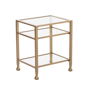 Southern Enterprises Jaymes Gold Finish End Table