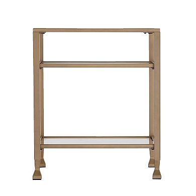 Southern Enterprises Jaymes Gold Finish End Table