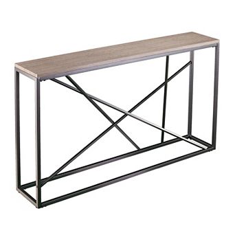 Southern Enterprises Arendal Faux Stone Console Table