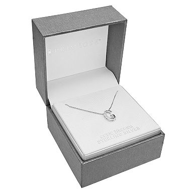 PRIMROSE Sterling Silver Cubic Zirconia Initial Pendant Necklace