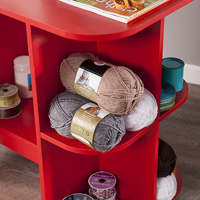 Southern Enterprises Expandable Rolling Craft Station