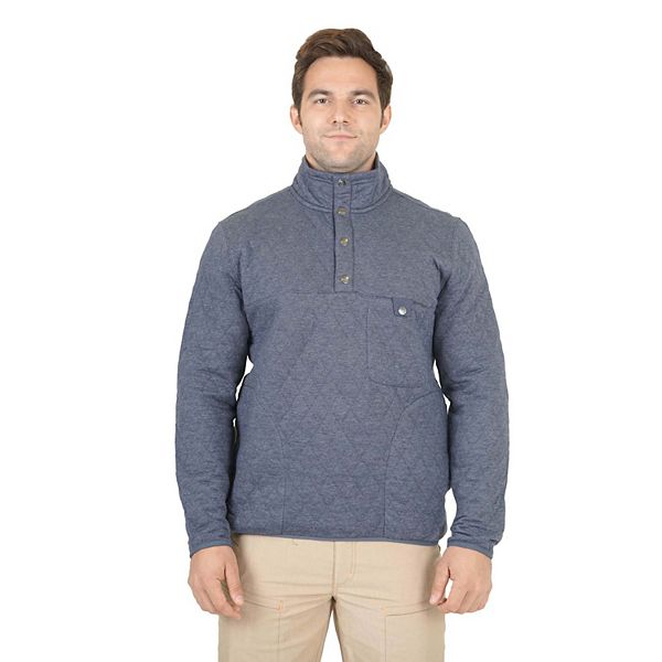 Men's Mountain and Isles Quilted Snap Mockneck Pullover