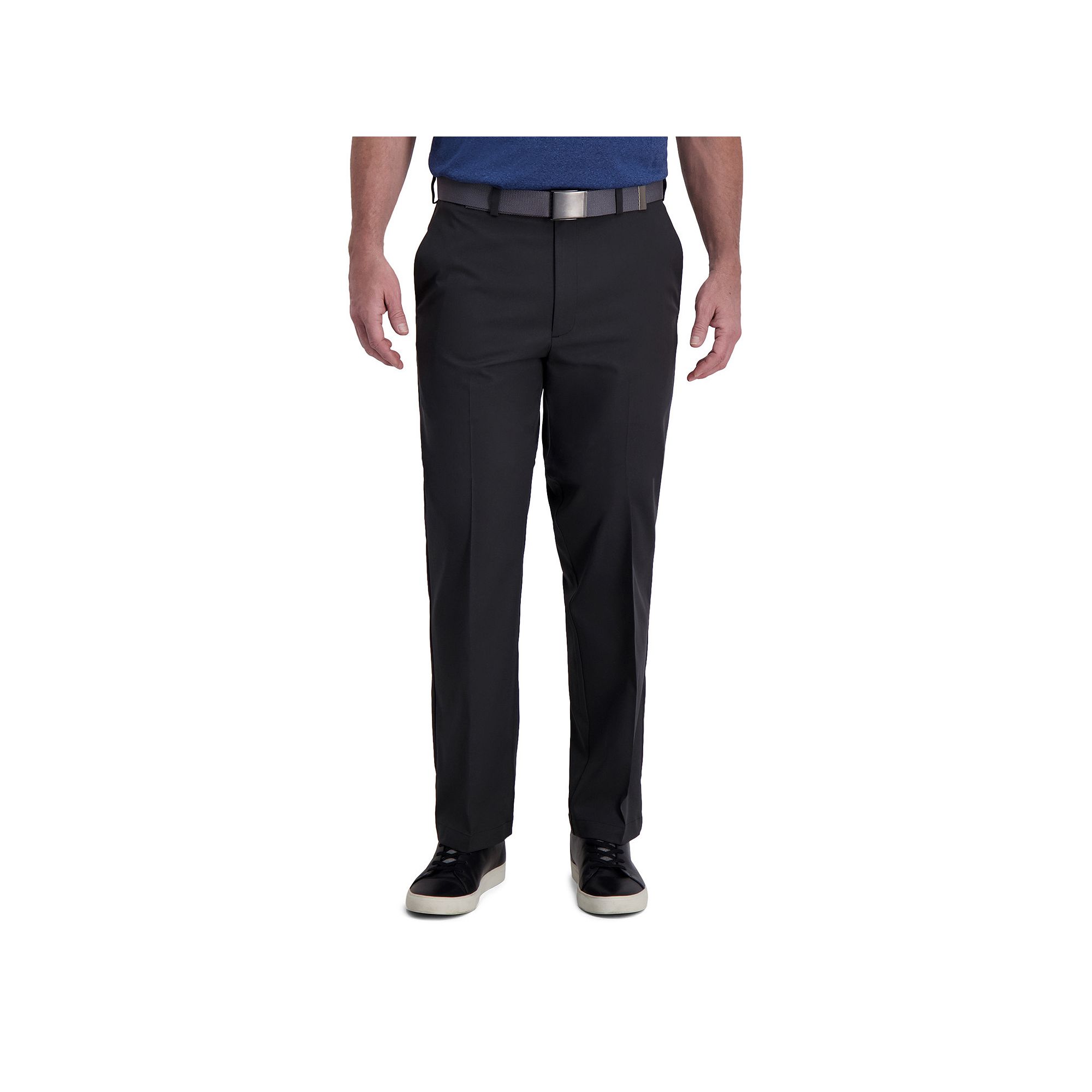 Mens Haggar® Cool Right® Performance Flex Classic-Fit Flat-Front Pants, 