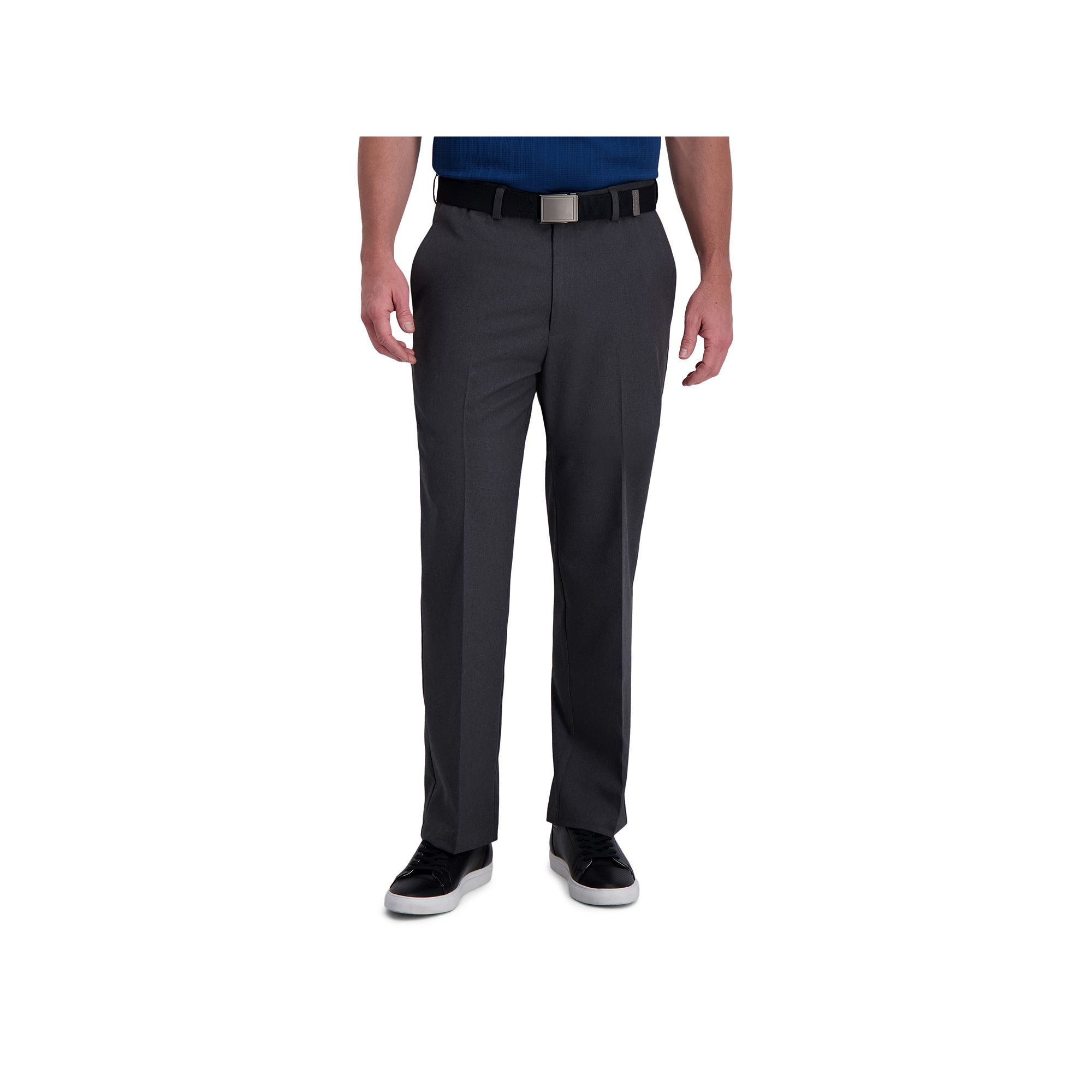 Mens Haggar® Cool Right® Performance Flex Classic-Fit Flat-Front Pants, 