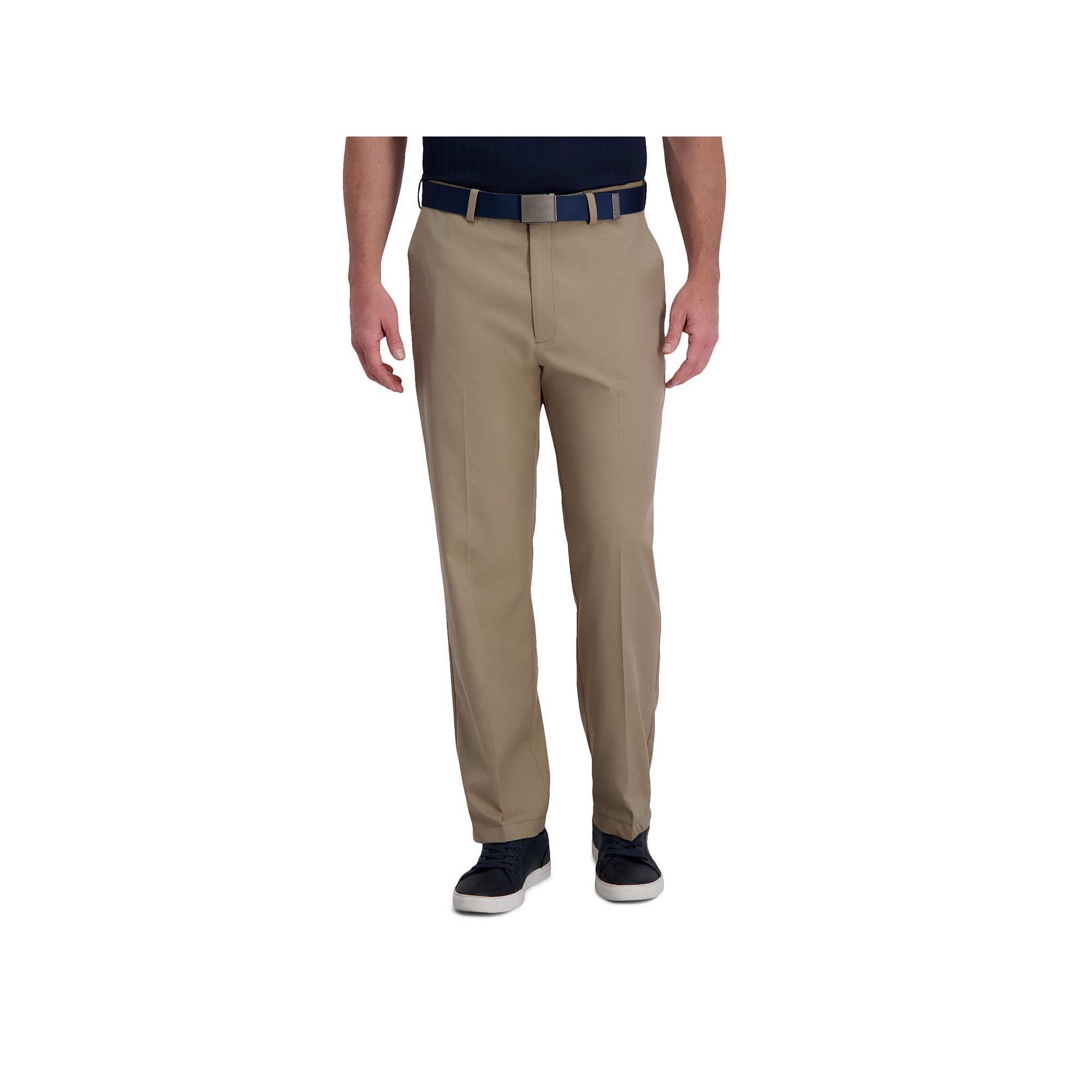 Mens Haggar® Cool Right® Performance Flex Classic-Fit Flat-Front Pants, 