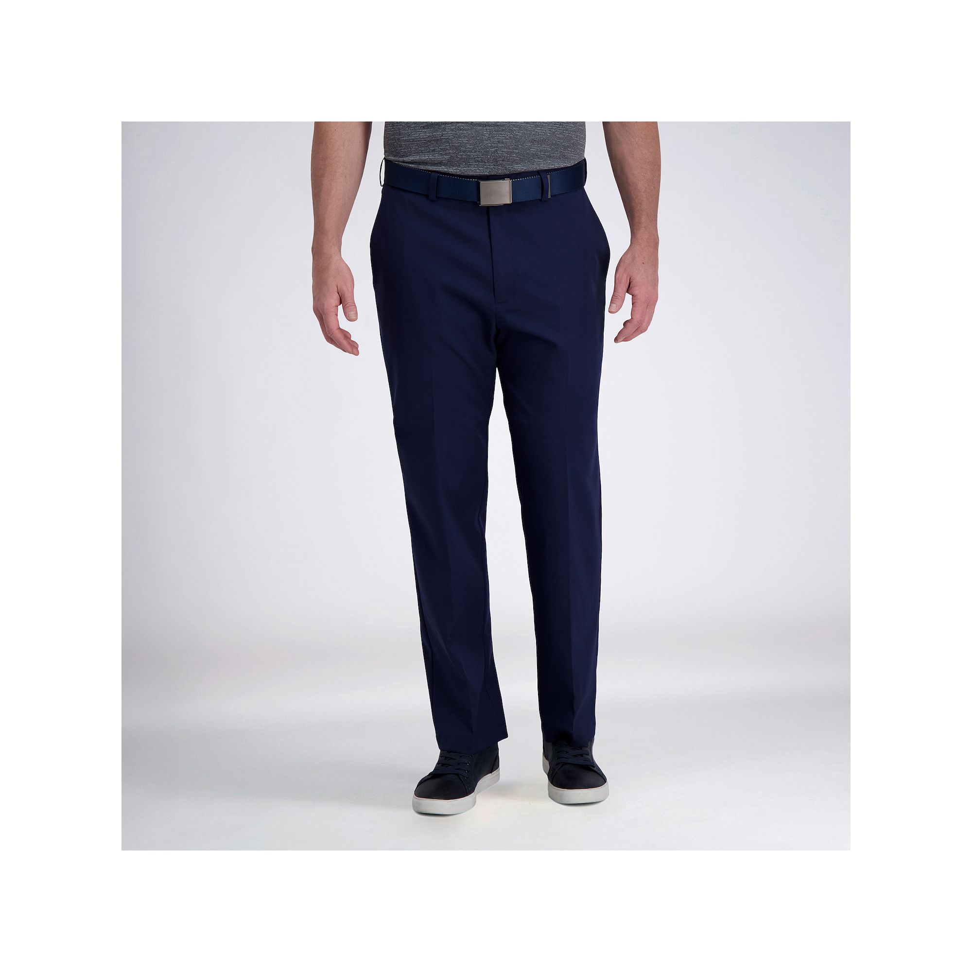 Mens Haggar® Cool Right® Performance Flex Classic-Fit Flat-Front Pants, 