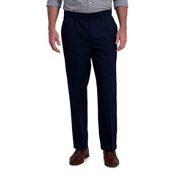 Men's Haggar® Iron-Free Premium Khaki Classic-Fit Twill Full Elastic Waistband Pants