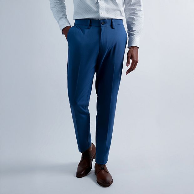 green emerald velvet dress Haggar Premium Comfort Dress Pants, Flat Front in Dark Grey